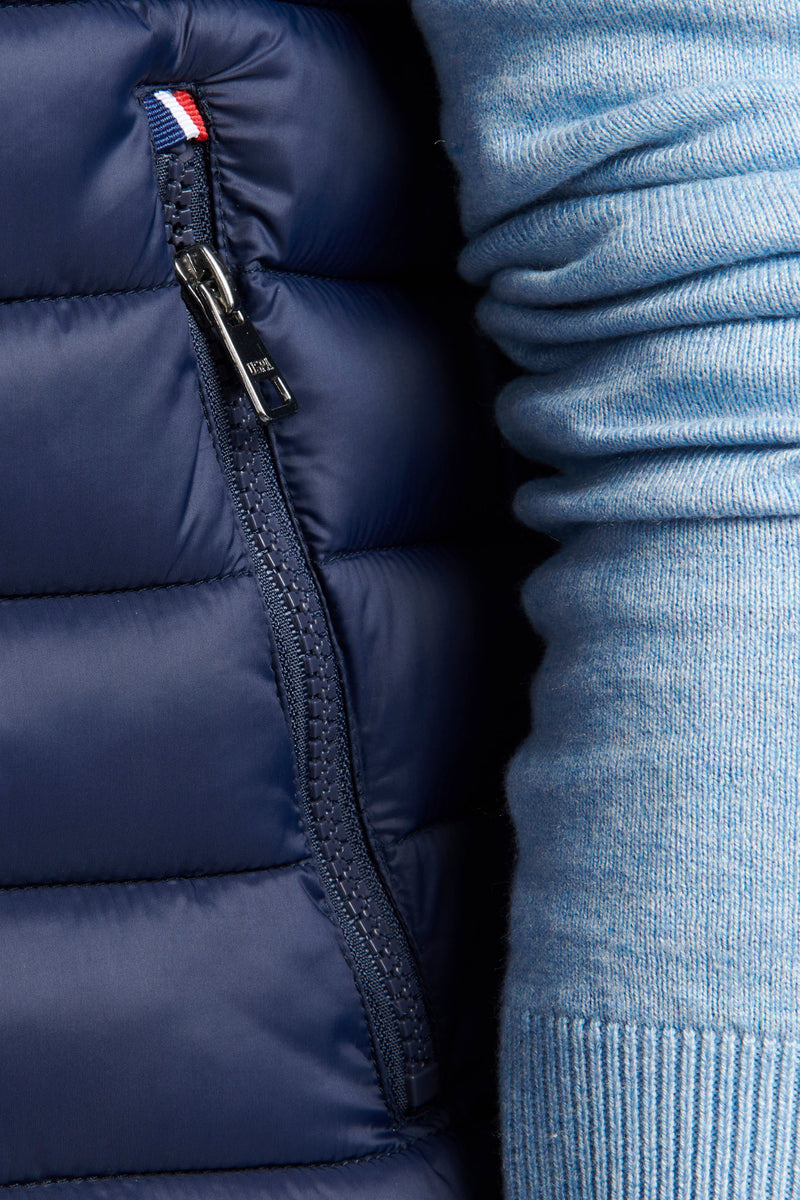 Mens Lightweight Quilted Tape Gilet in Navy Blue