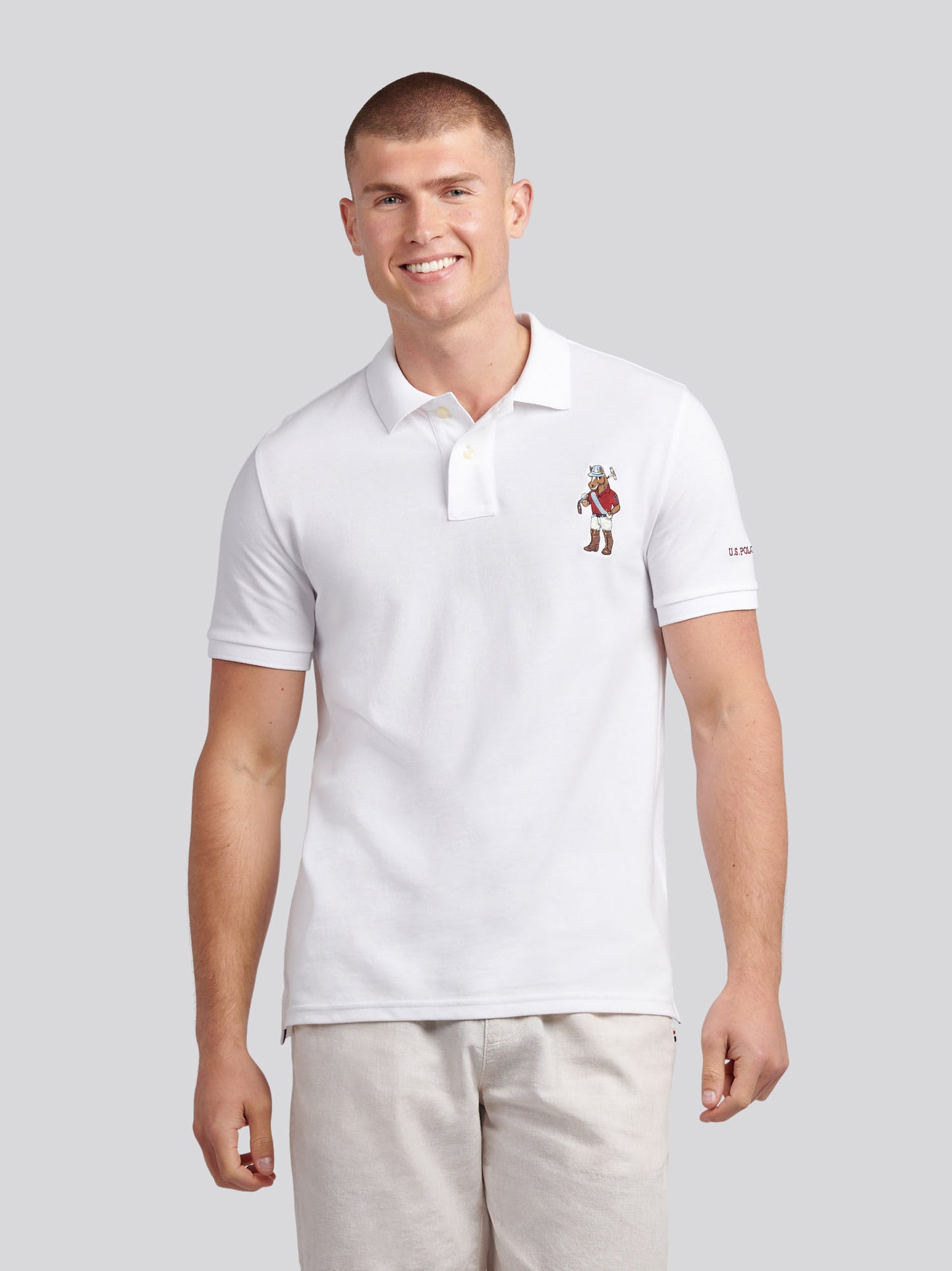 Mens Chuck Polo Shirt in Bright White