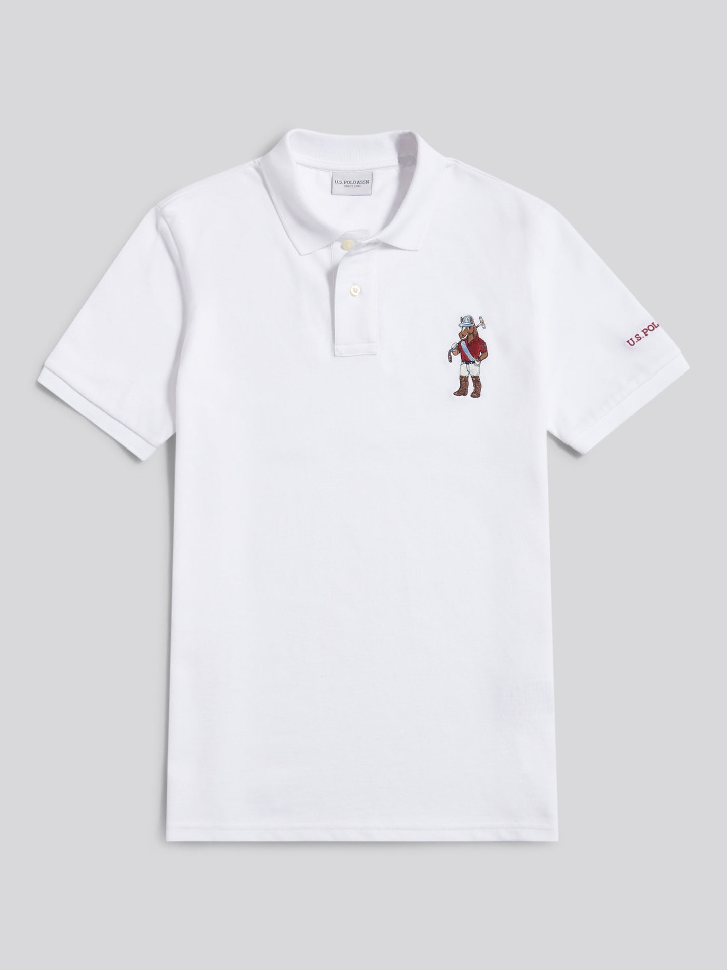 Mens Chuck Polo Shirt in Bright White