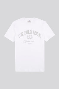 Mens Classic Fit Premium Graphic T-Shirt in Bright White