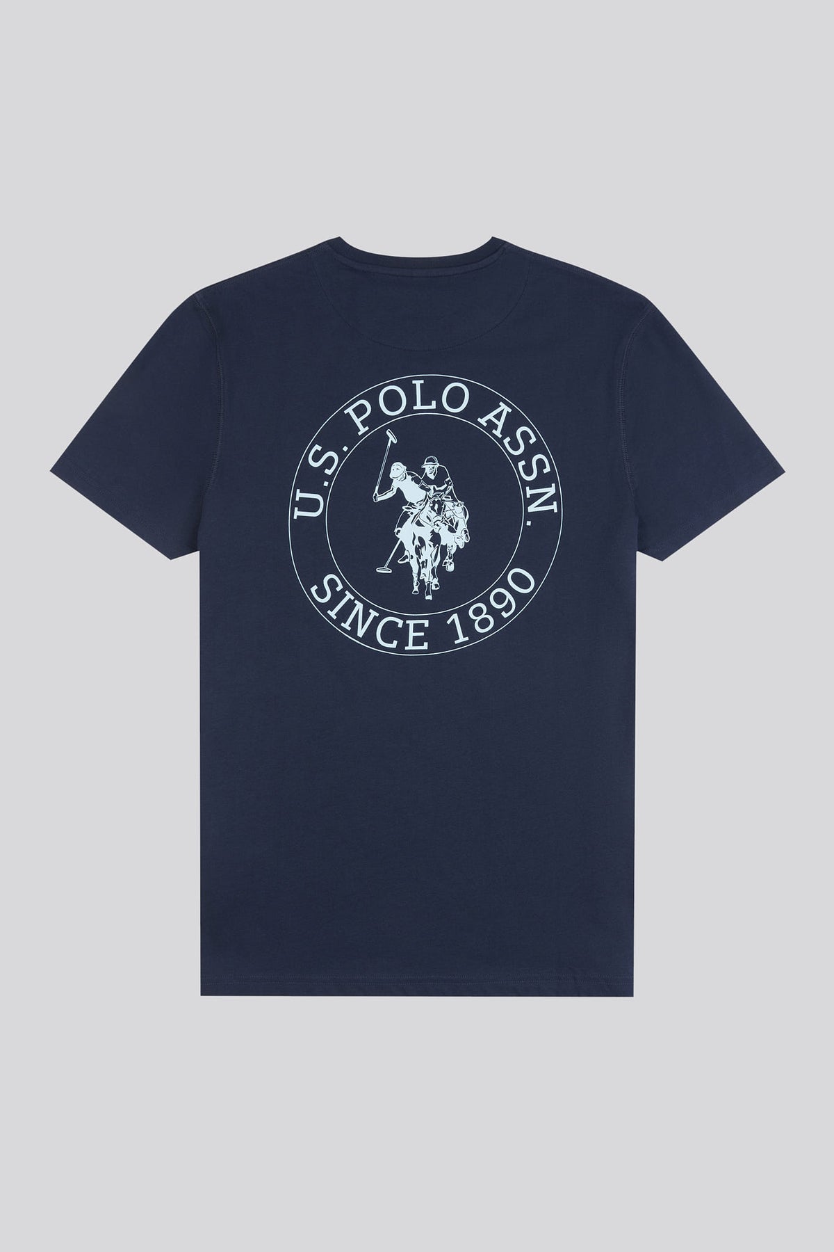 Mens Classic Fit Circle Print T-Shirt in Dark Sapphire Navy