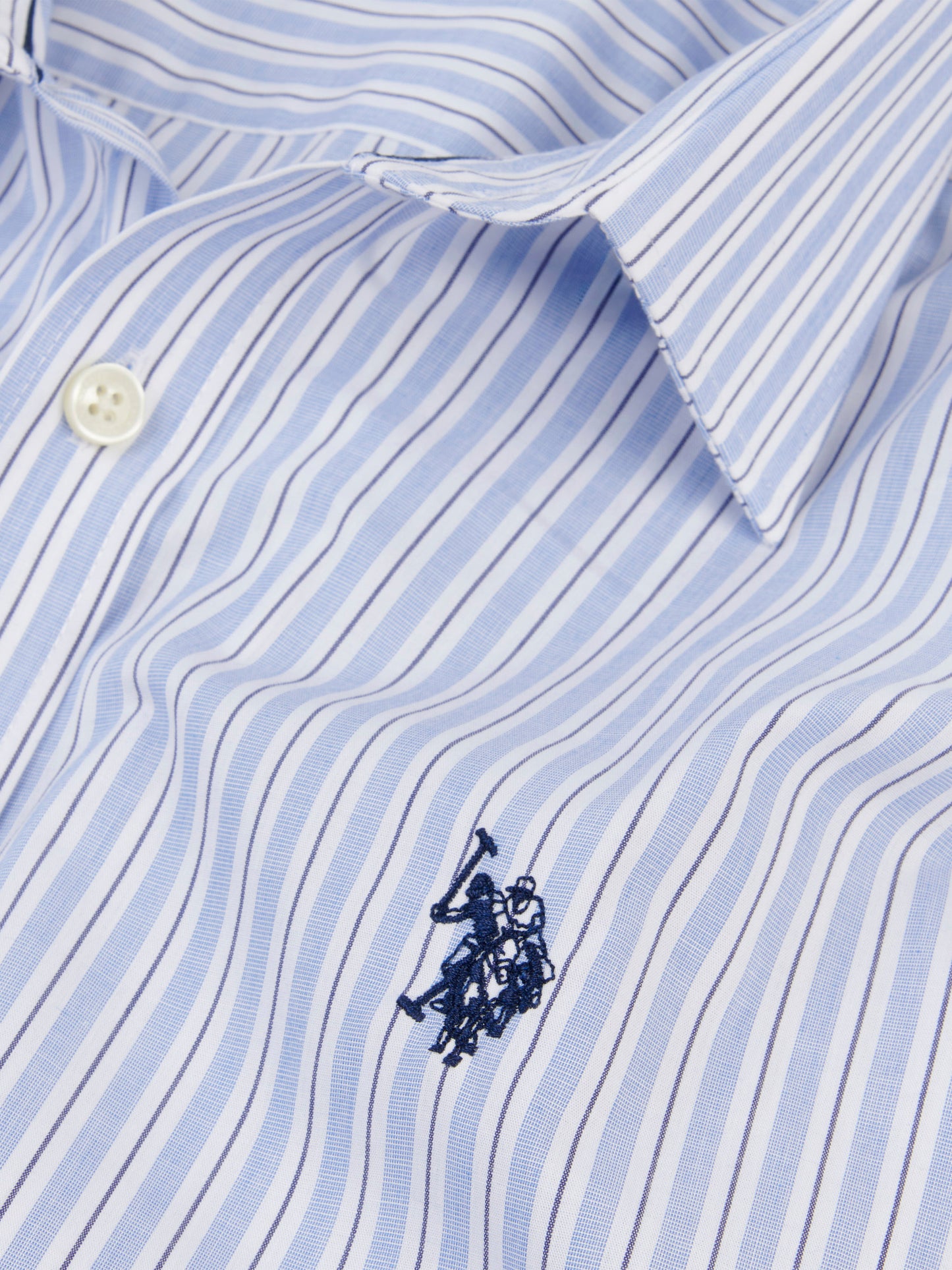 Mens Multi Stripe Shirt in Skyway