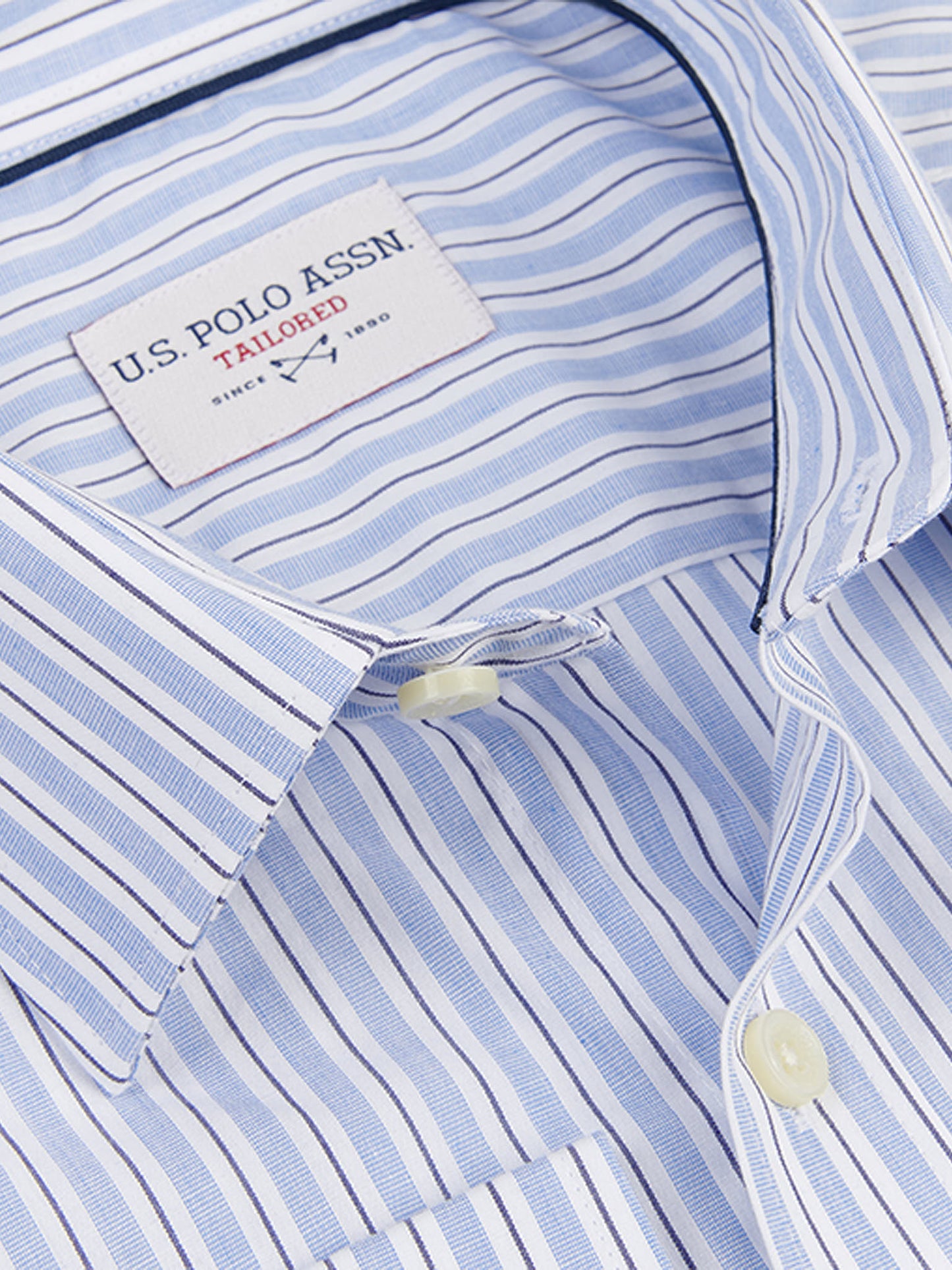 Mens Multi Stripe Shirt in Skyway