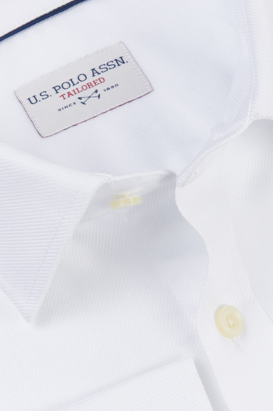 Mens Long Sleeve Royal Twill Shirt in White