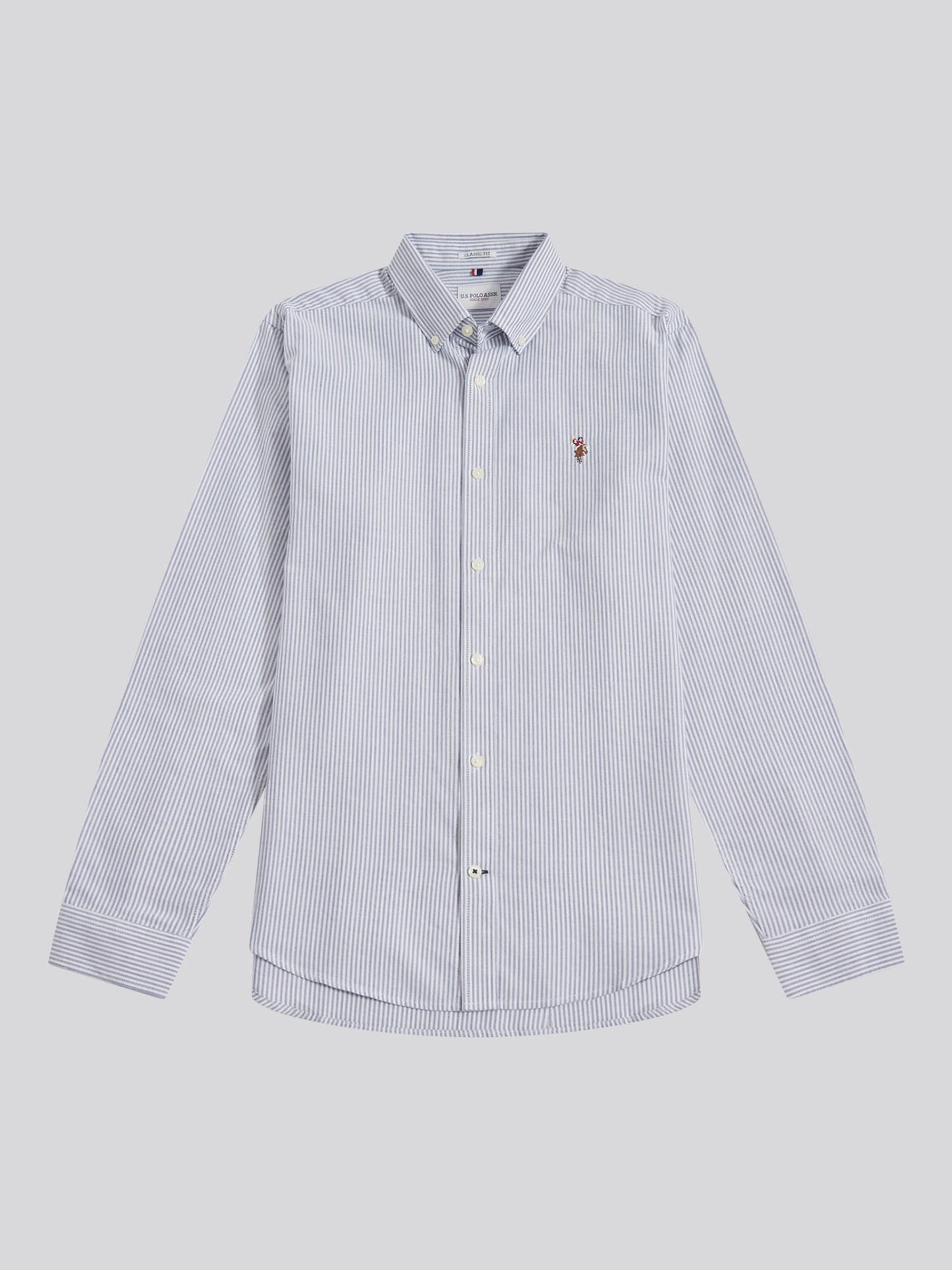 Mens Oxford Stripe  Shirt Blue Yonder