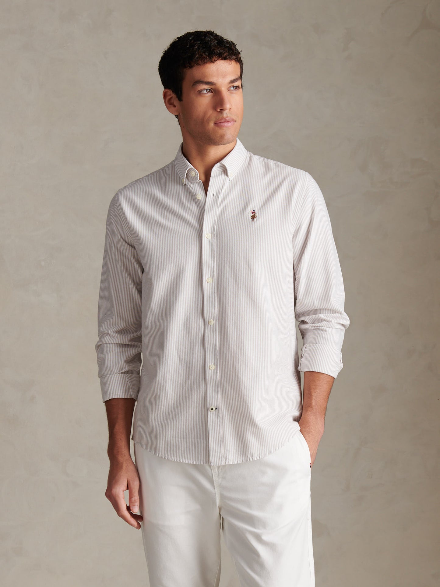 Mens Oxford Stripe  Shirt in Atmosphere