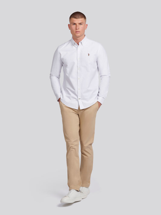 Mens Oxford Stripe  Shirt Harbor Mist
