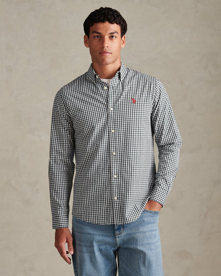 Mens Gingham Shirt Green Gables