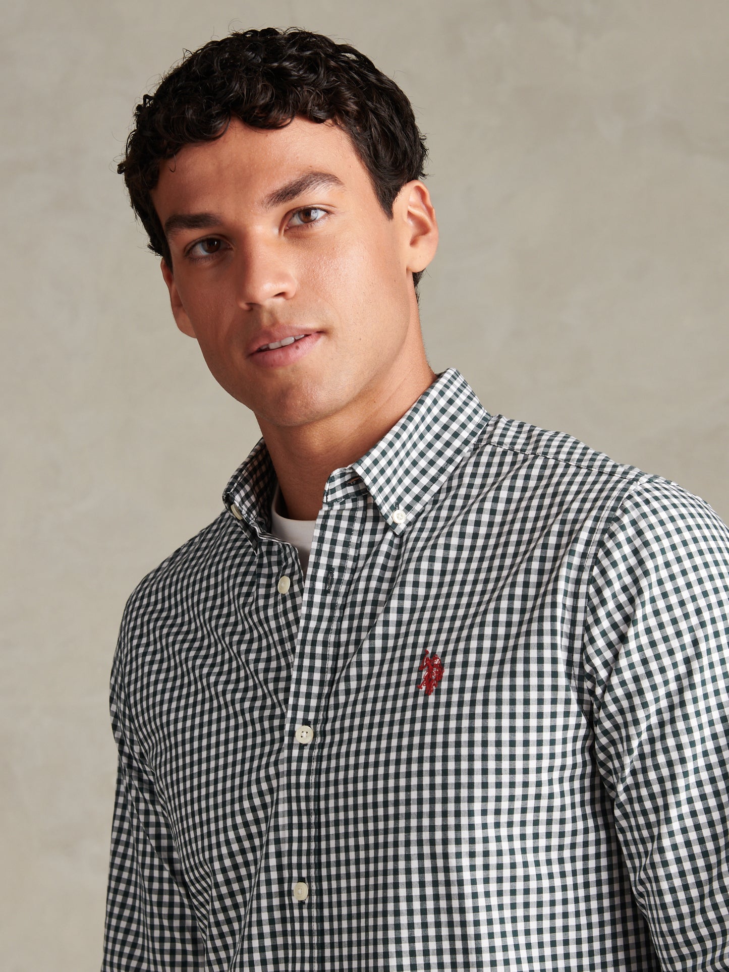Mens Gingham Shirt Green Gables