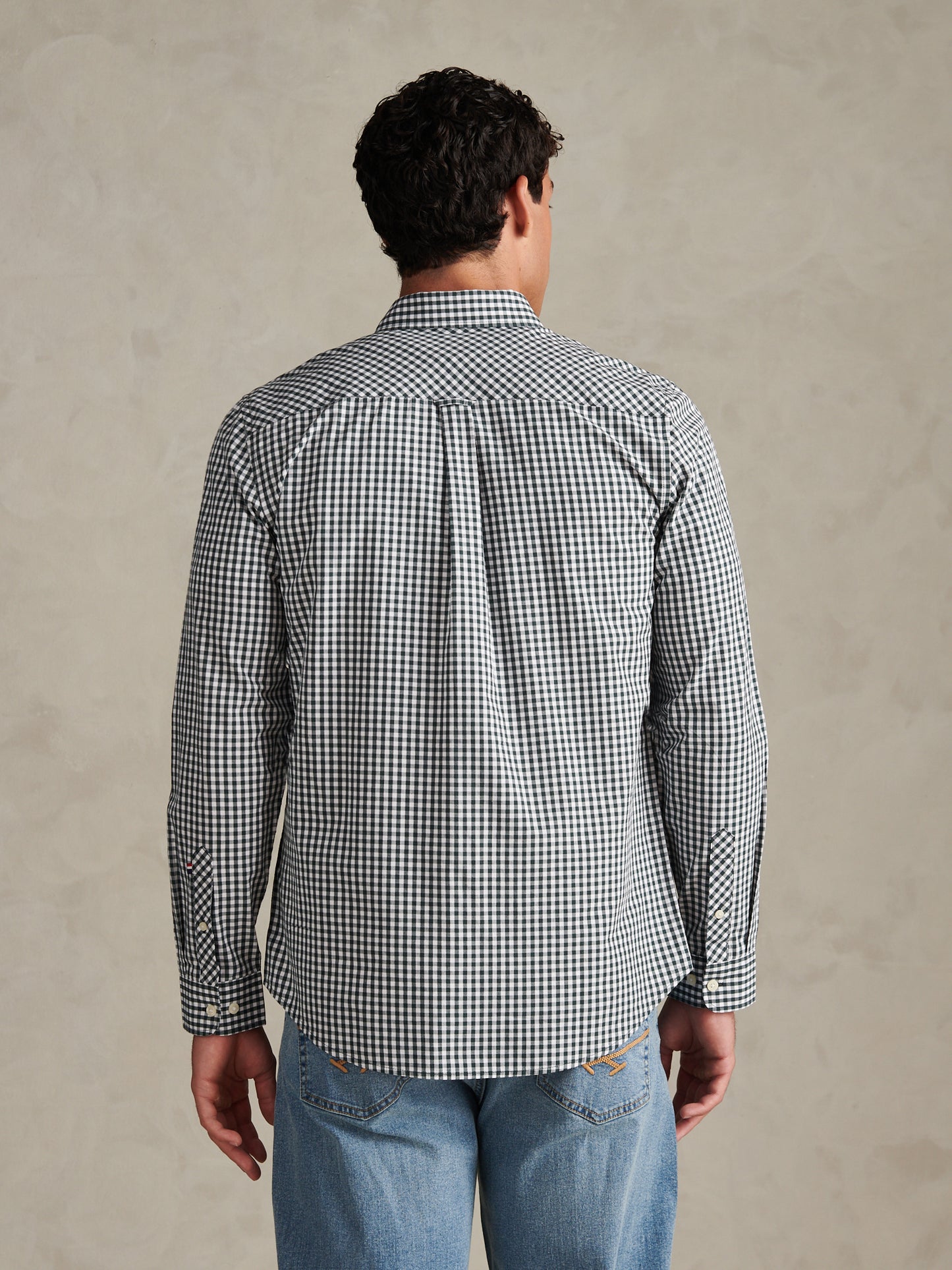 Mens Gingham Shirt Green Gables