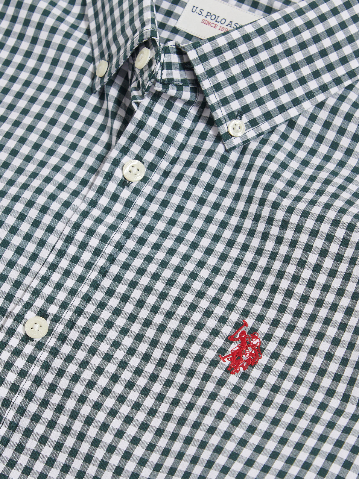 Mens Gingham Shirt Green Gables