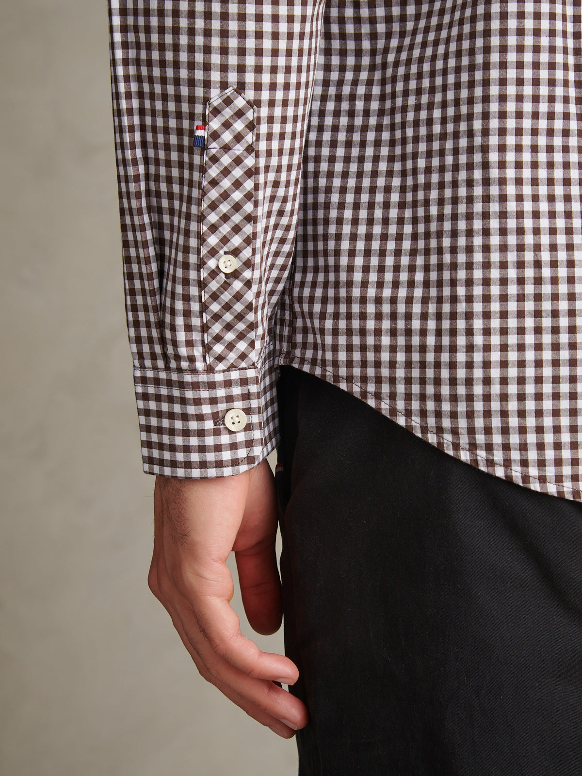 Mens Gingham Shirt Bracken