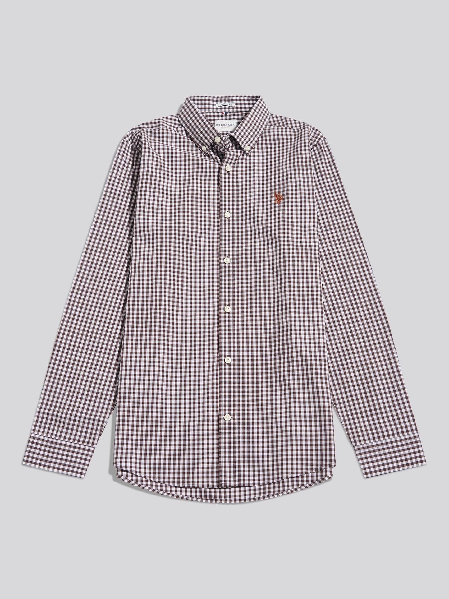 Mens Gingham Shirt Bracken