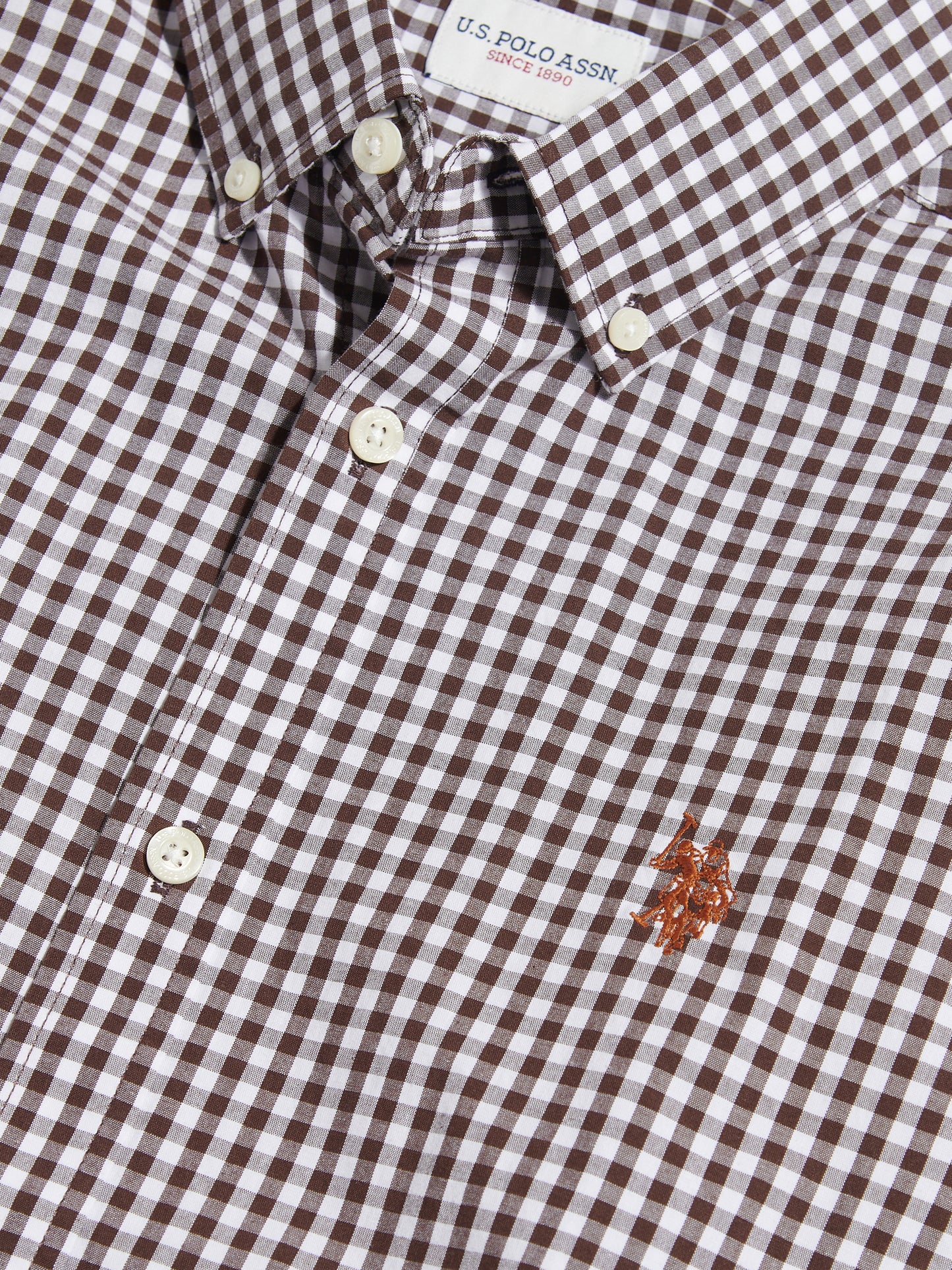 Mens Gingham Shirt Bracken