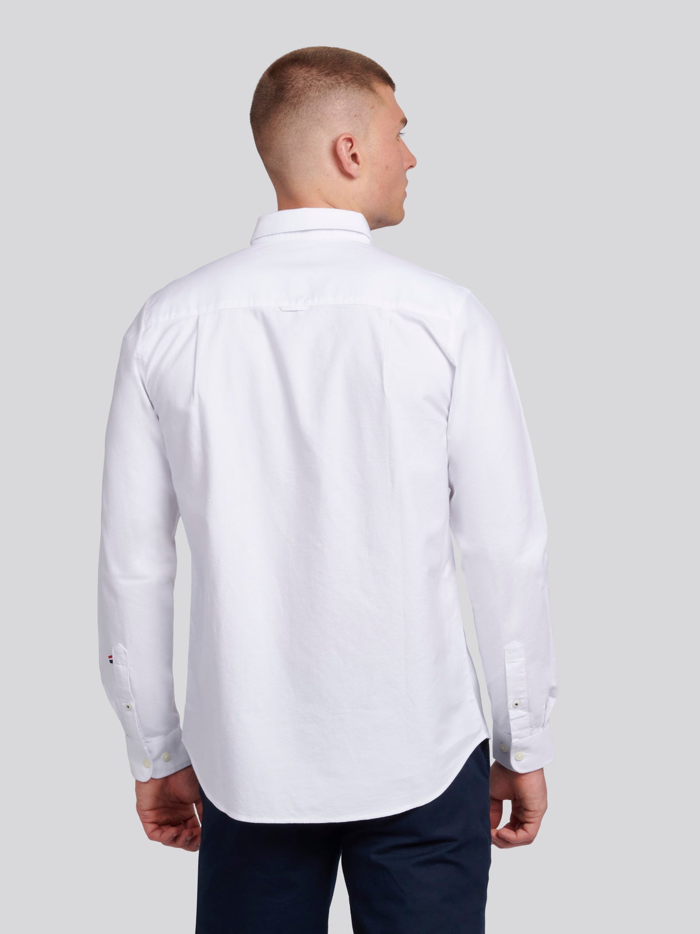 Mens Peached Oxford Shirt  in Bright White