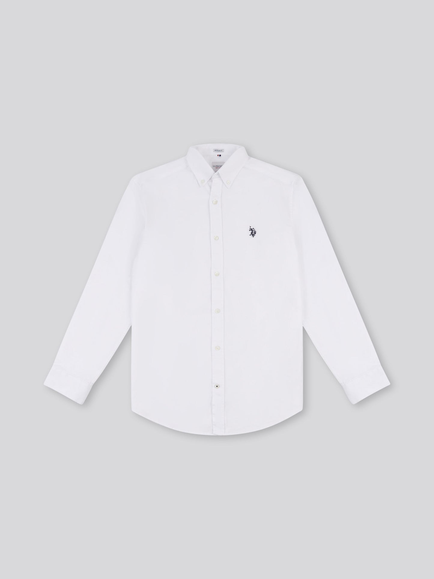 Mens Peached Oxford Shirt  in Bright White
