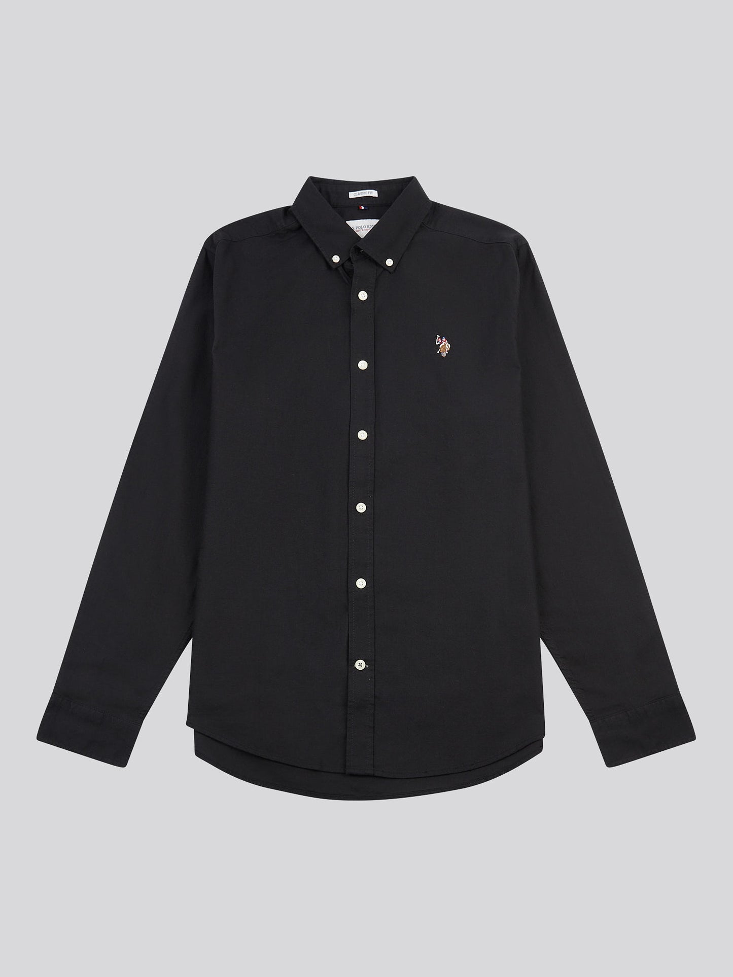 Mens Peached Oxford Shirt  in Black