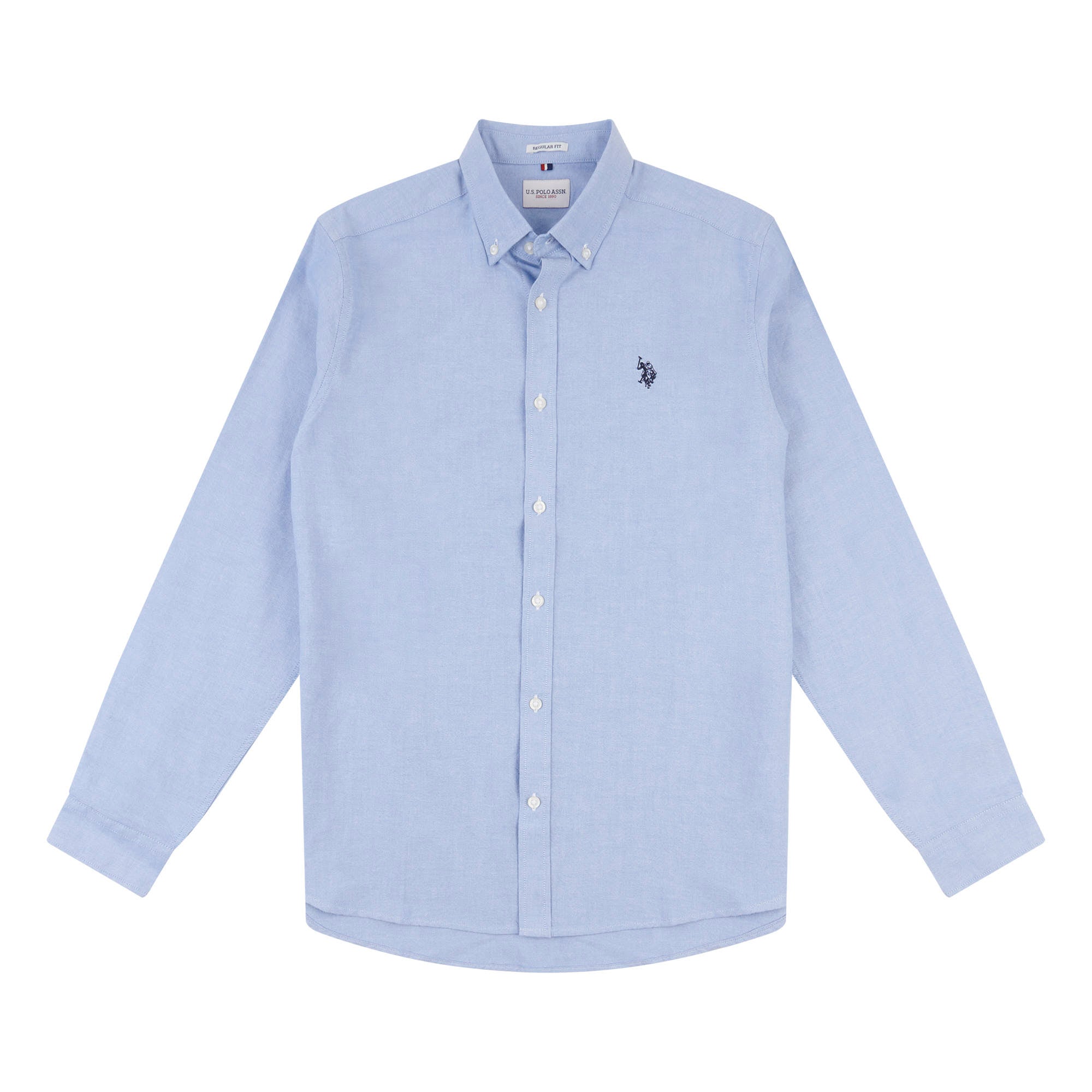 Mens Peached Oxford Shirt in Blue Yonder