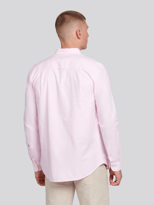 Mens Peached Oxford Shirt  in Orchid Pink