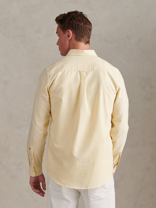 Mens Peached Oxford Shirt French Vanilla