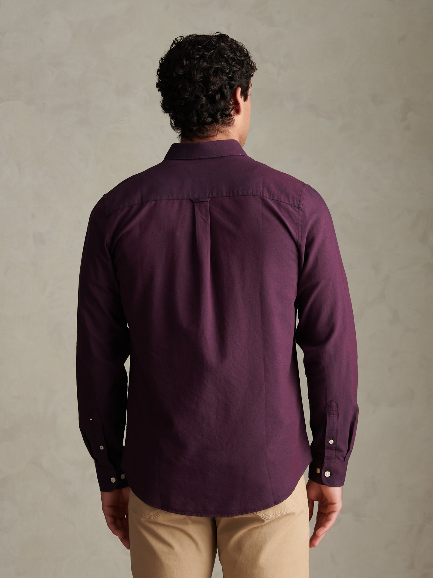Mens Peached Oxford Shirt Fig