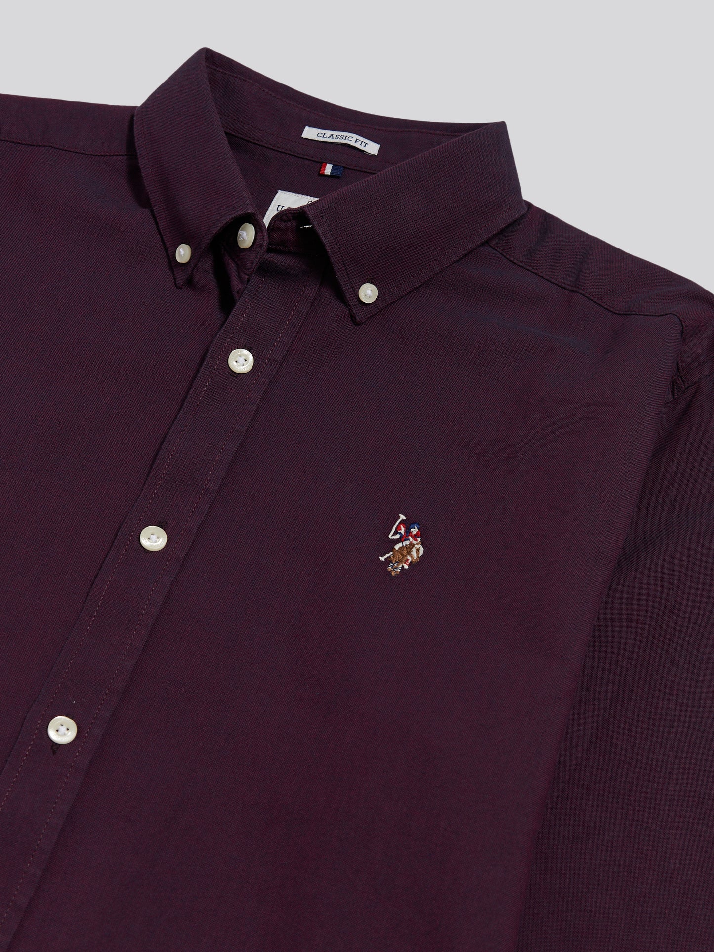 Mens Peached Oxford Shirt Fig