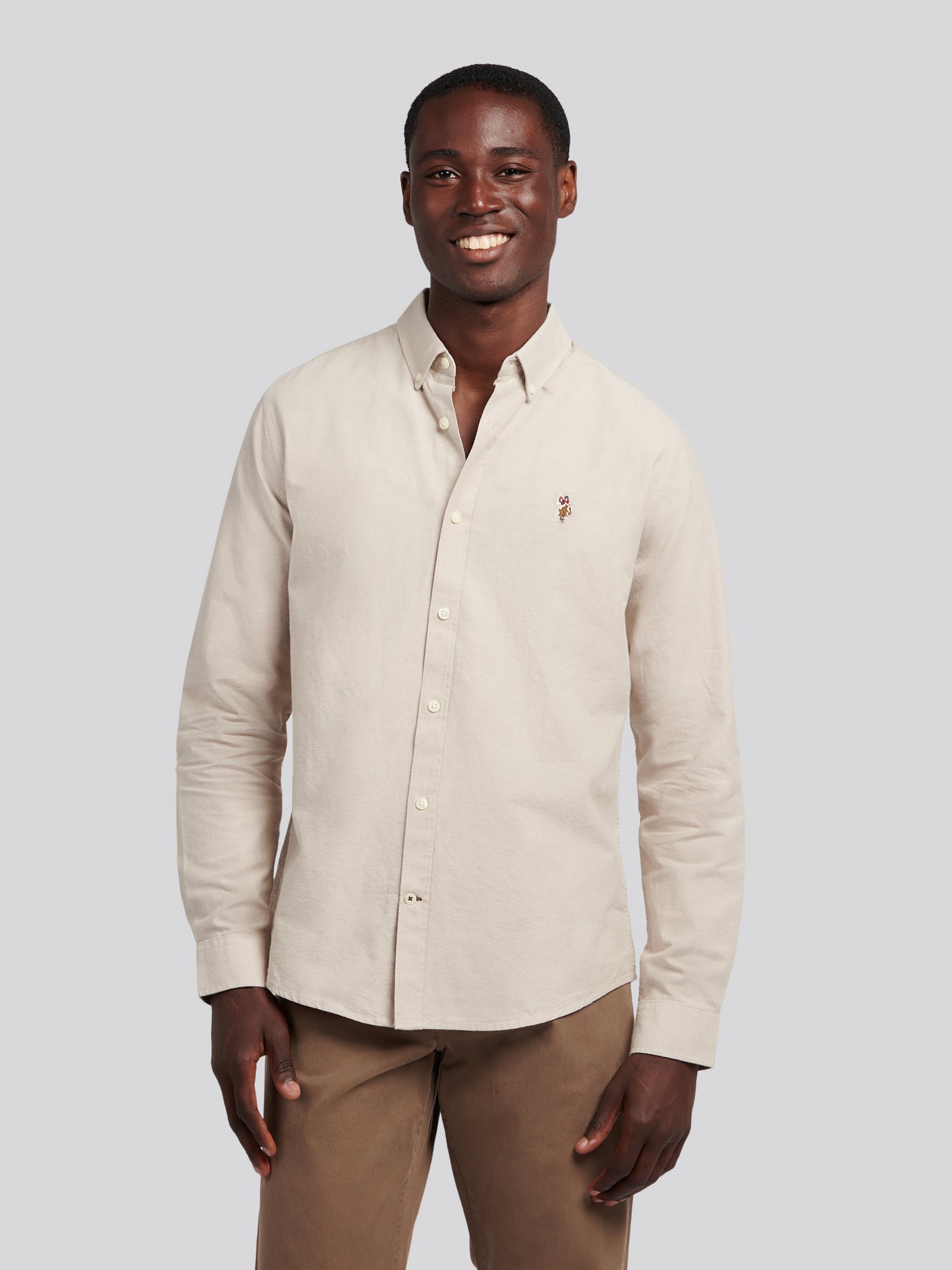 Mens Peached Oxford Shirt  in Atmosphere