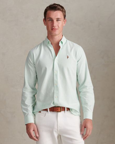 Mens Peached Oxford Shirt Bay