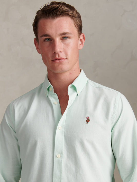 Mens Peached Oxford Shirt Bay