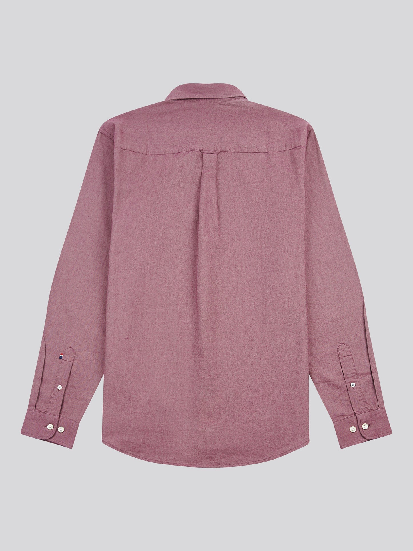 Mens Peached Oxford Shirt Grape Wine