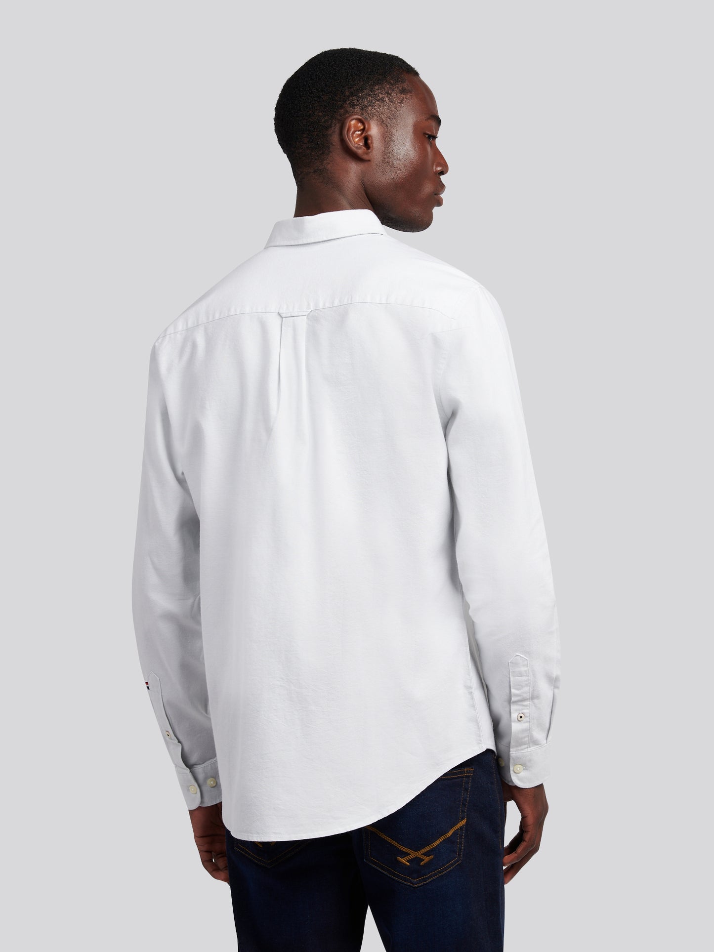 Mens Peached Oxford Shirt  in Oyster Mushroom