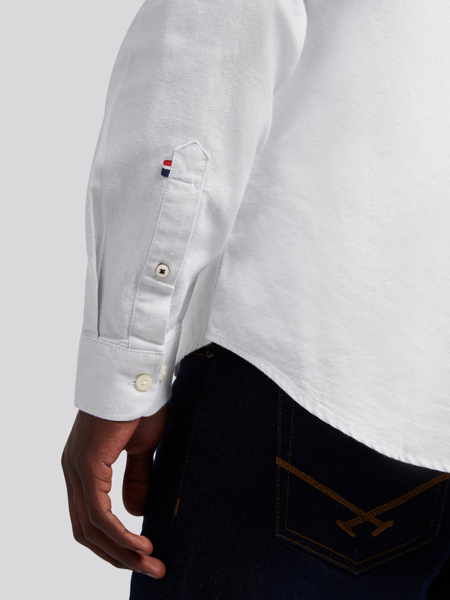 Mens Peached Oxford Shirt  in Oyster Mushroom