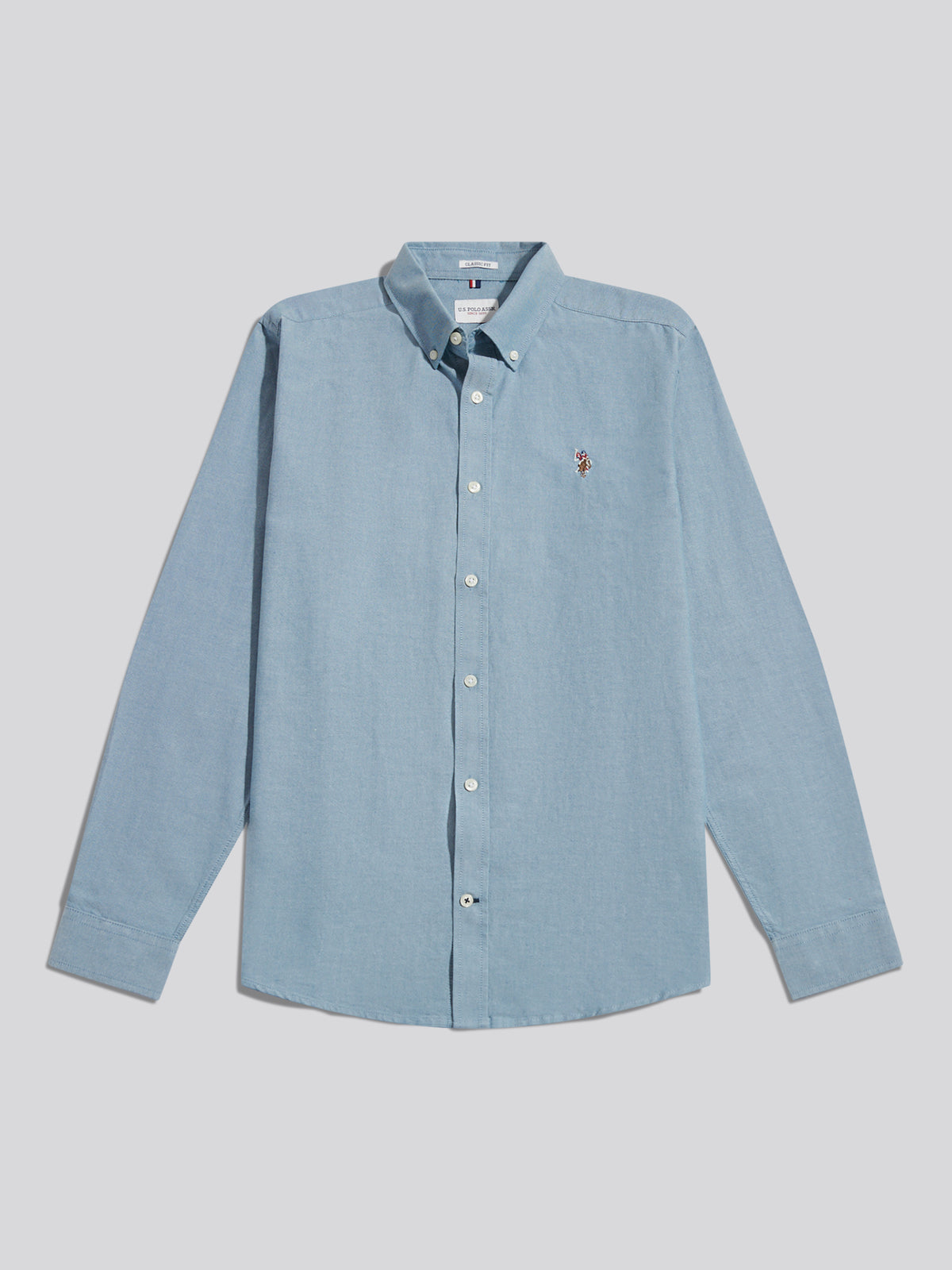 Mens Peached Oxford Shirt Provinical Blue