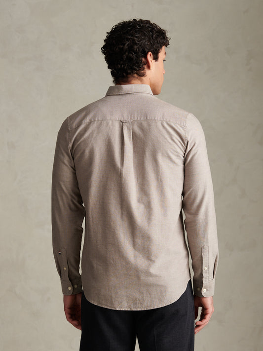 Mens Peached Oxford Shirt Bracken