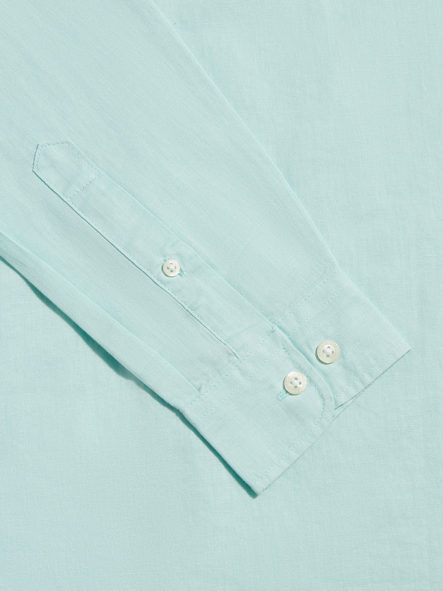 Mens Linen Blend Shirt Icy Morn