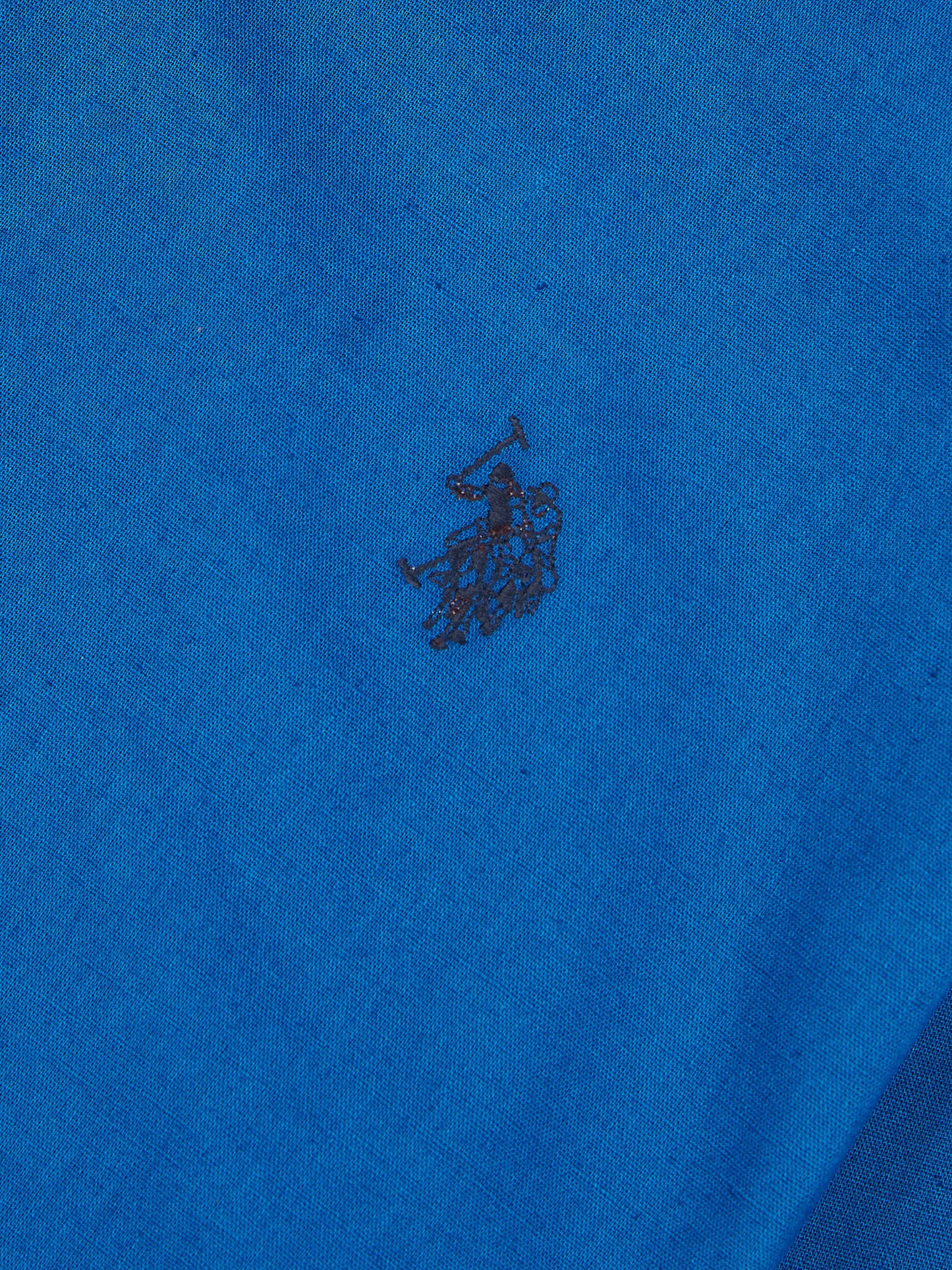 Mens Linen Blend Shirt in Deja Vu Blue