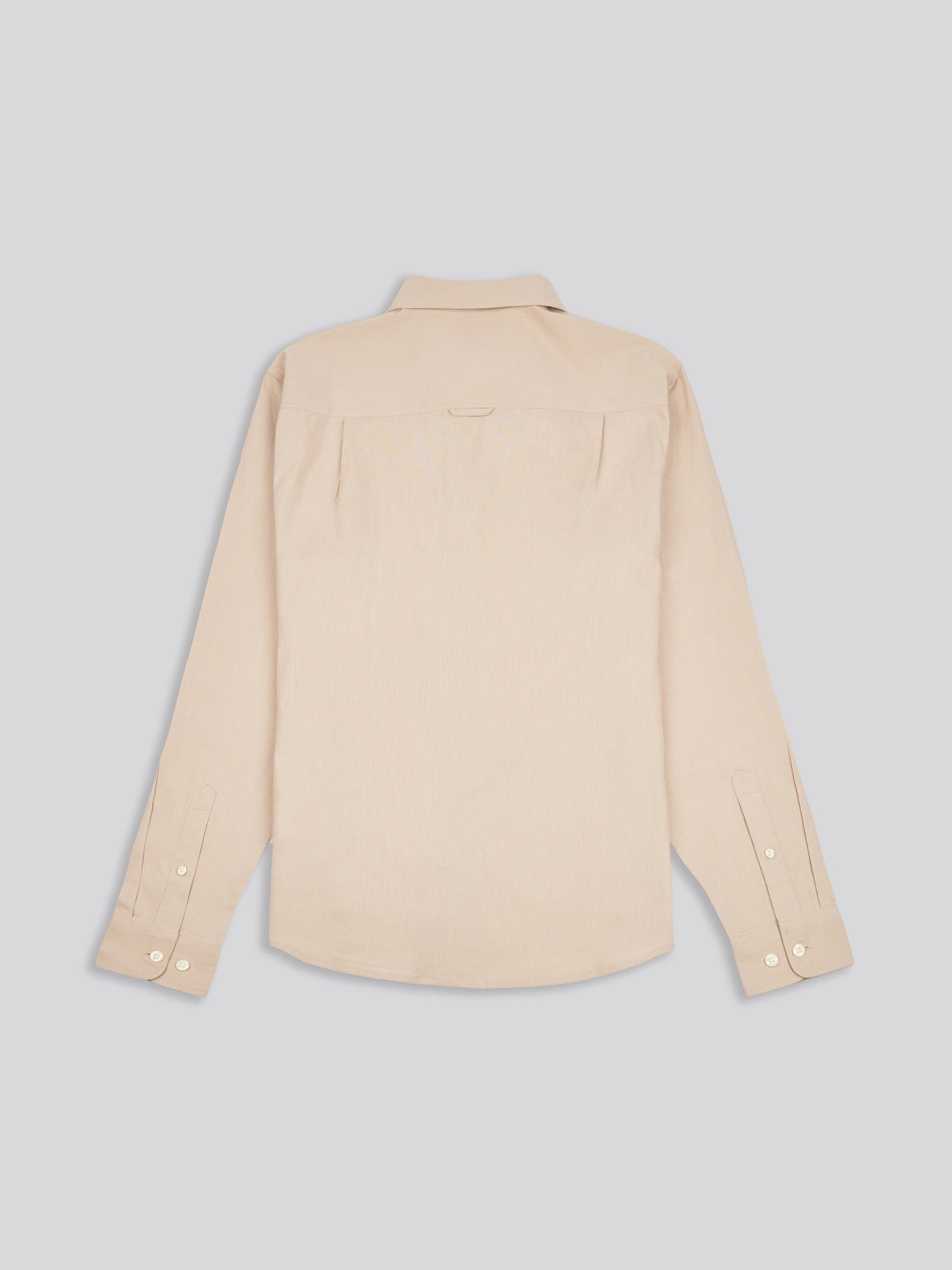 Mens Linen Blend Shirt Doeskin