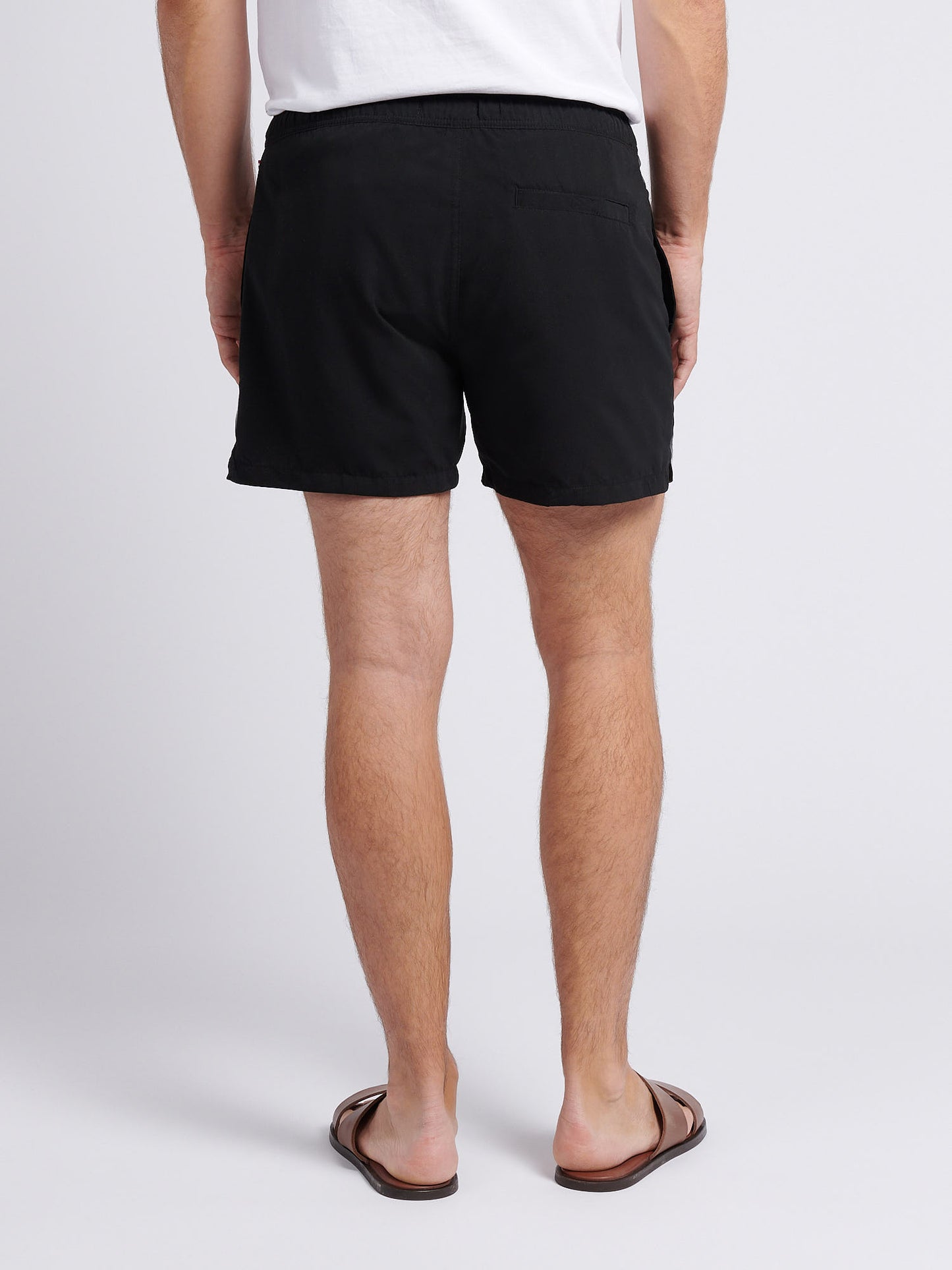Mens Player 3 Swim Short in Black Bright White DHM