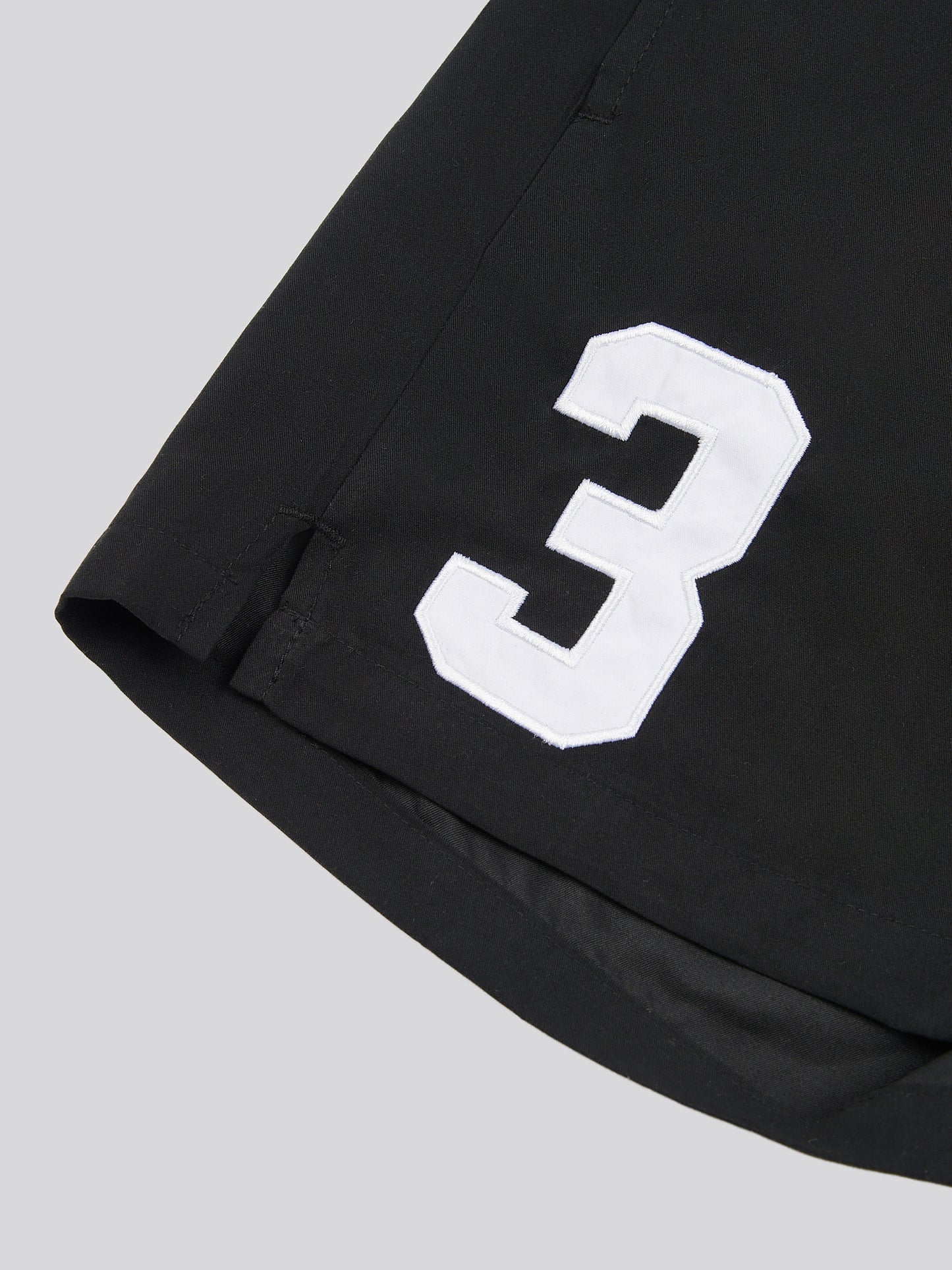 Mens Player 3 Swim Short in Black Bright White DHM