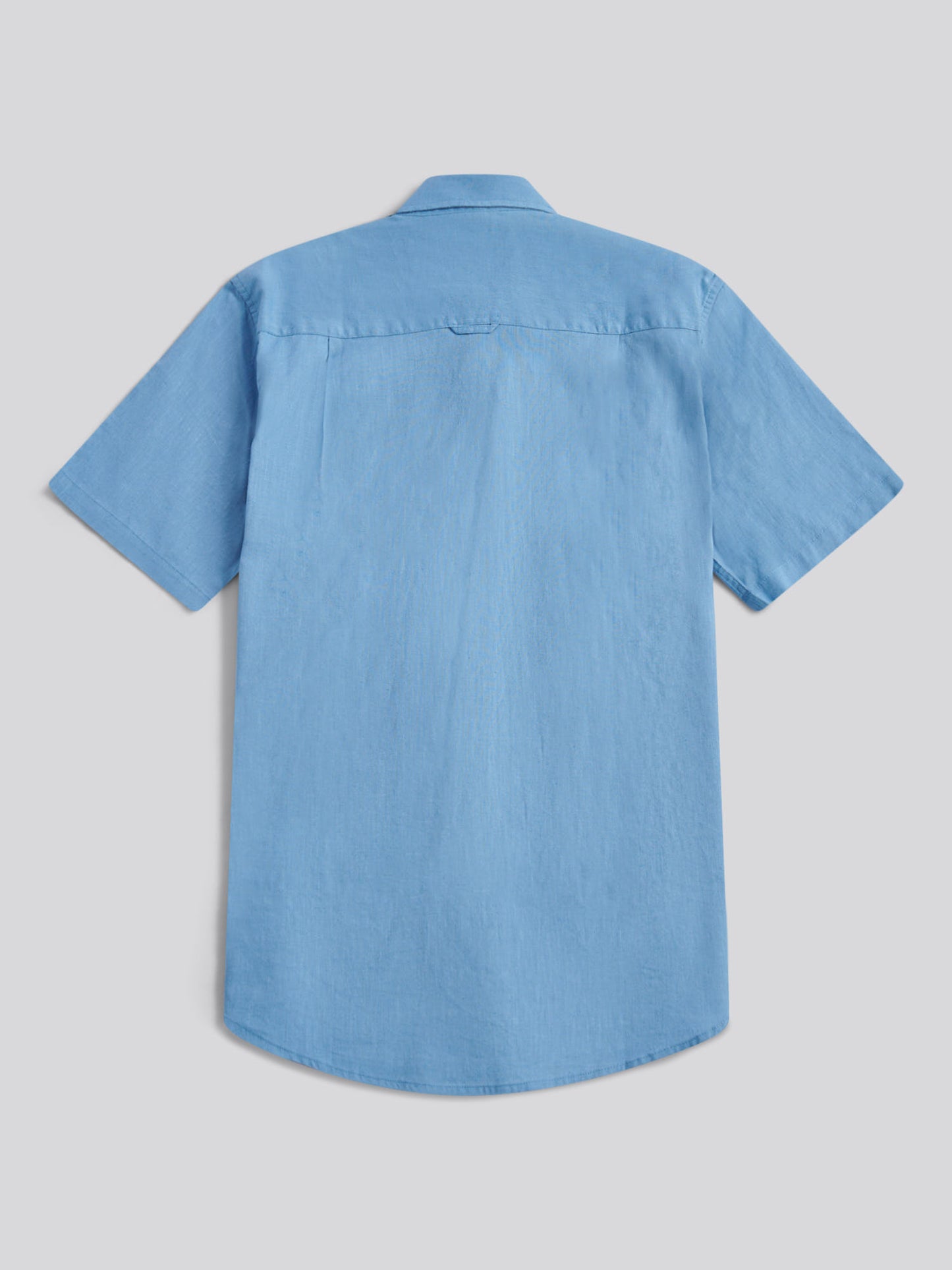 Mens Linen Blend Short Sleeve Shirt Riviera