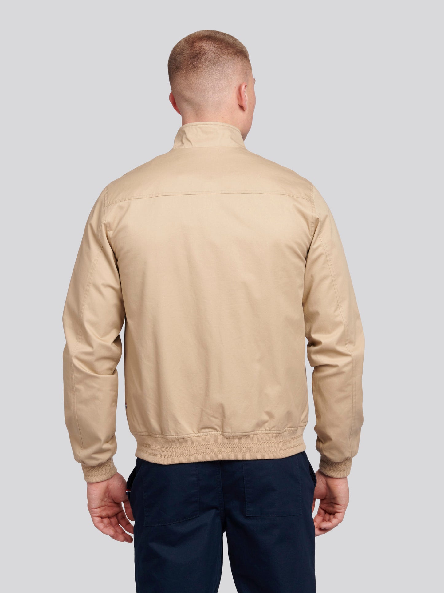 Mens Cotton Twill Harrington Jacket in Cornstalk