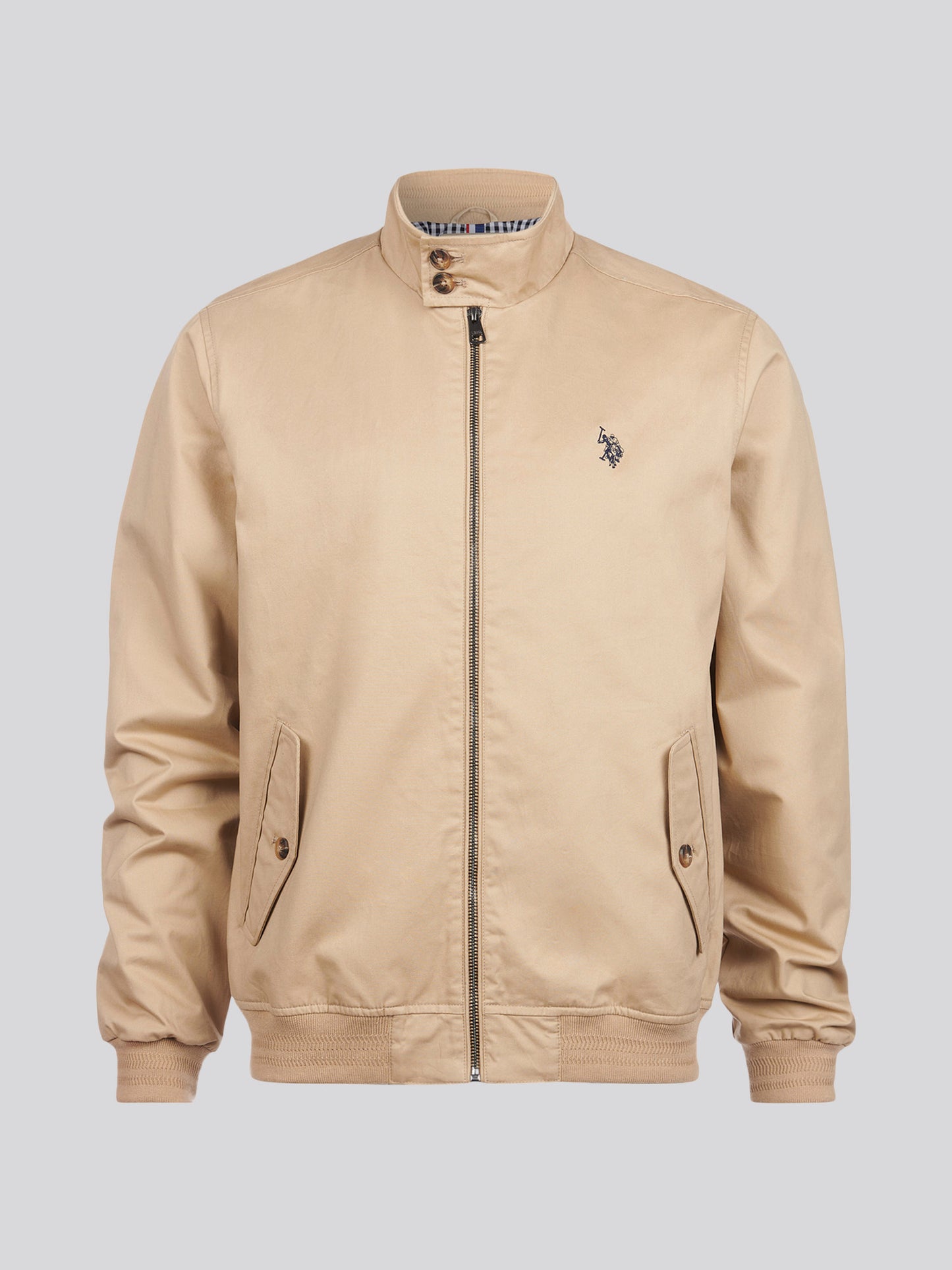 Mens Cotton Twill Harrington Jacket in Cornstalk