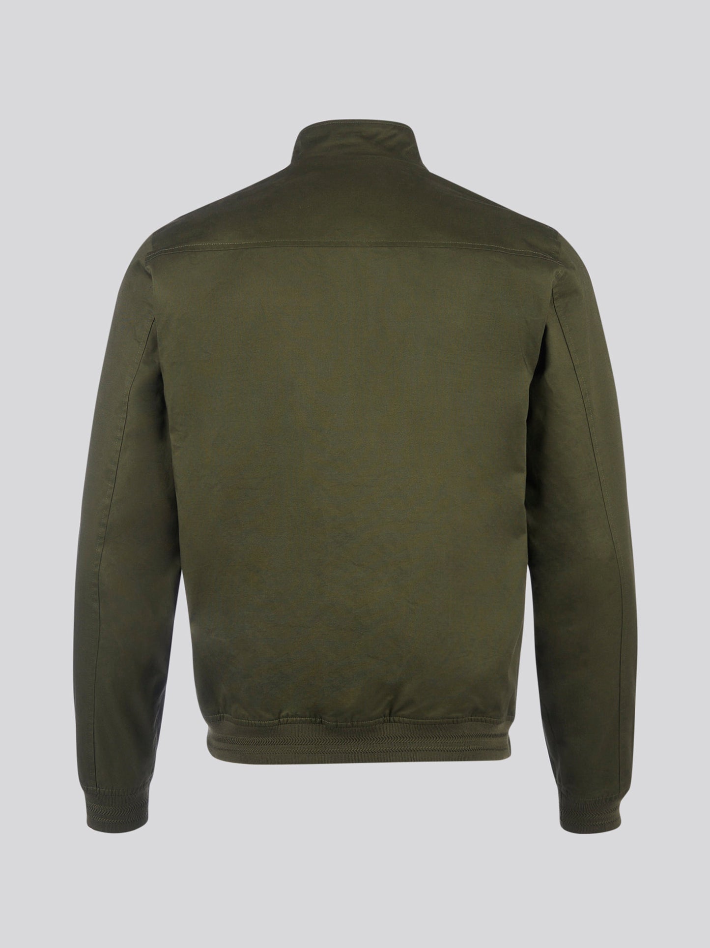 Mens Cotton Twill Harrington Jacket in Forest Night