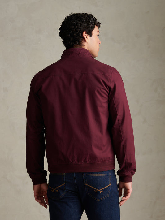 Mens Cotton Twill Harrington Jacket Fig