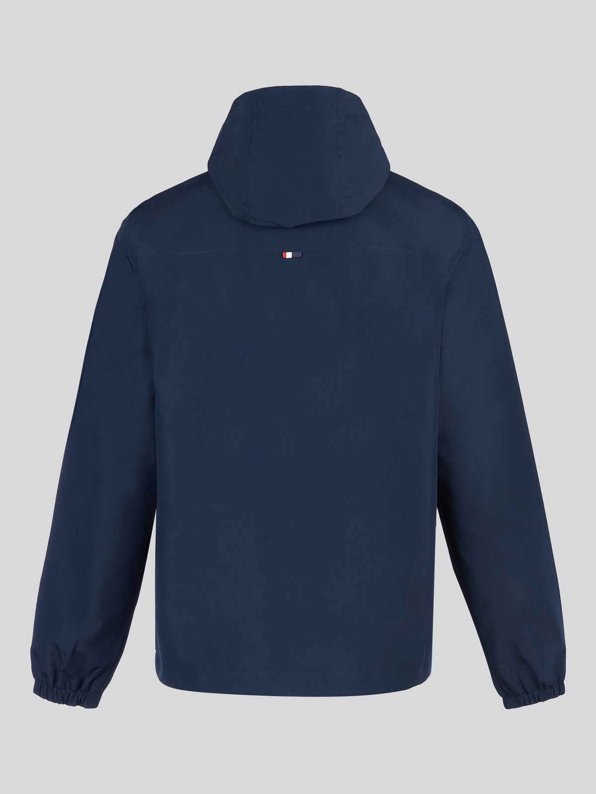 Mens Hooded Windbreaker Dark Sapphire Navy / Haute Red DHM