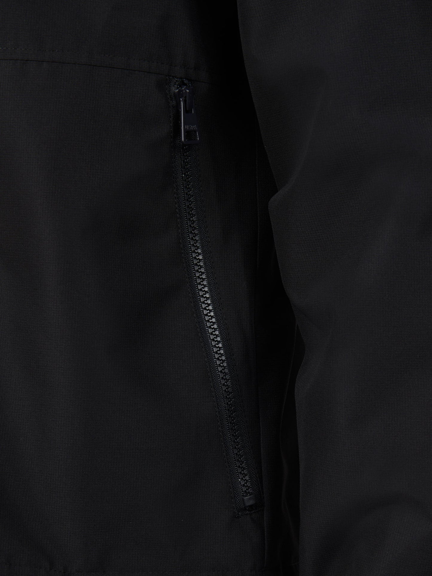 Mens Hooded Windbreaker Black Bright White DHM