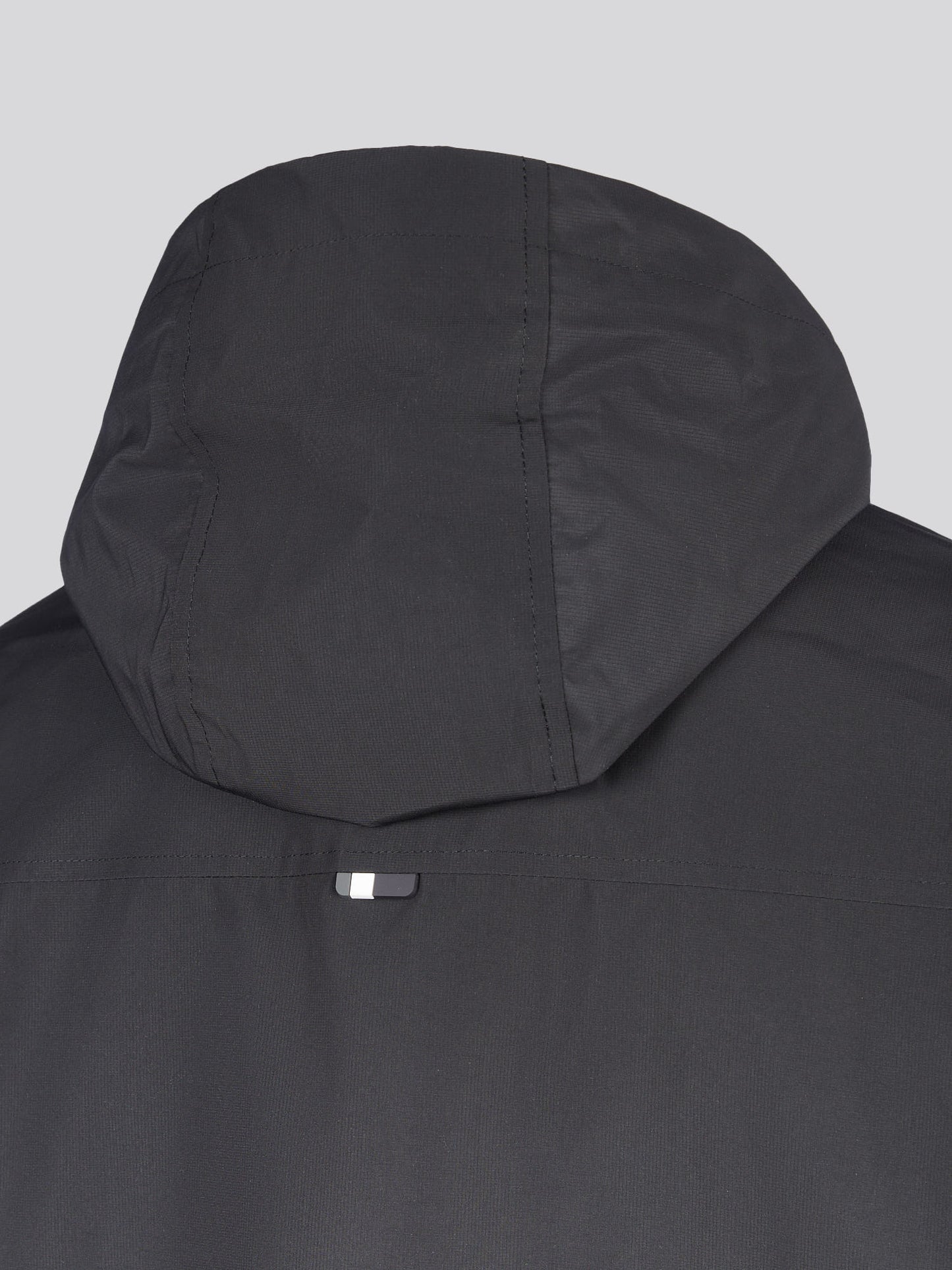 Mens Hooded Windbreaker Black Bright White DHM