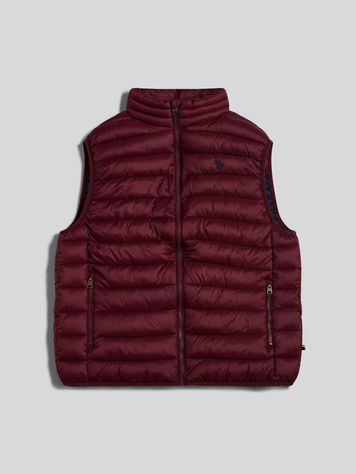 Mens Bound Quilted Gilet Fig