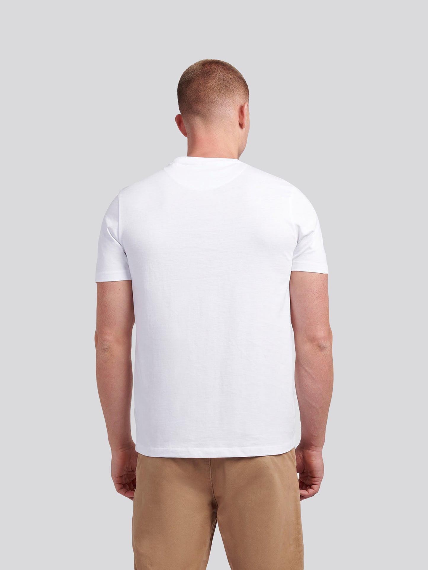 Mens Signature Arch Print T-Shirt in Bright White
