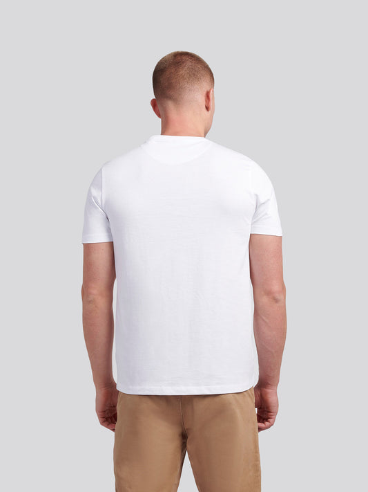Mens Signature Arch Print T-Shirt in Bright White